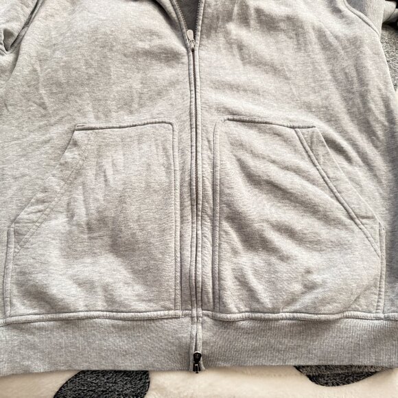 $1999 Authentic BRUNELLO CUCINELLI Made in ITALY Men's Gray Hoodie Jacket Sz.2XL - Picture 10 of 13